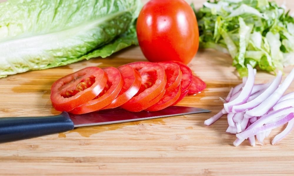 plastic cutting board- easier to clean