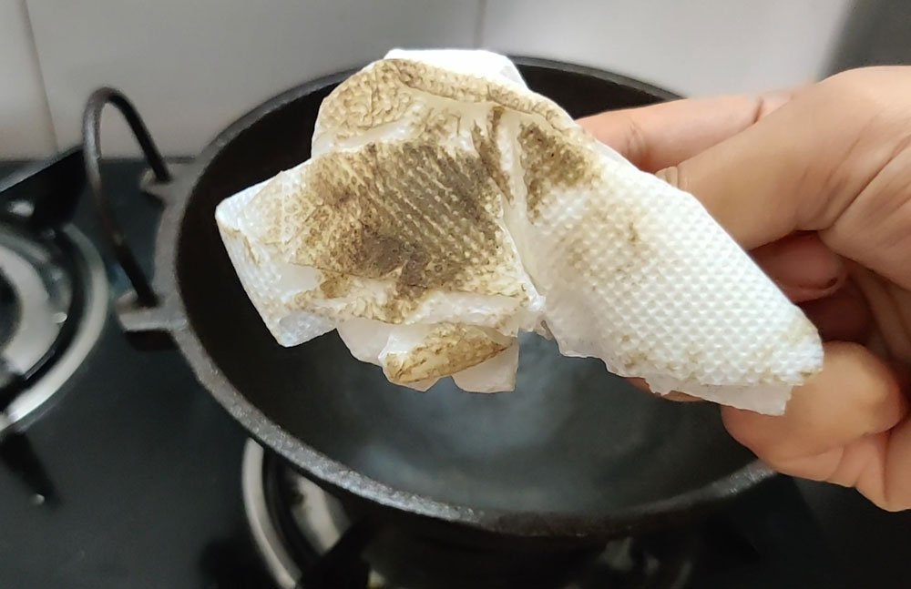 What Is the Black Residue on My Cast-Iron Pan?