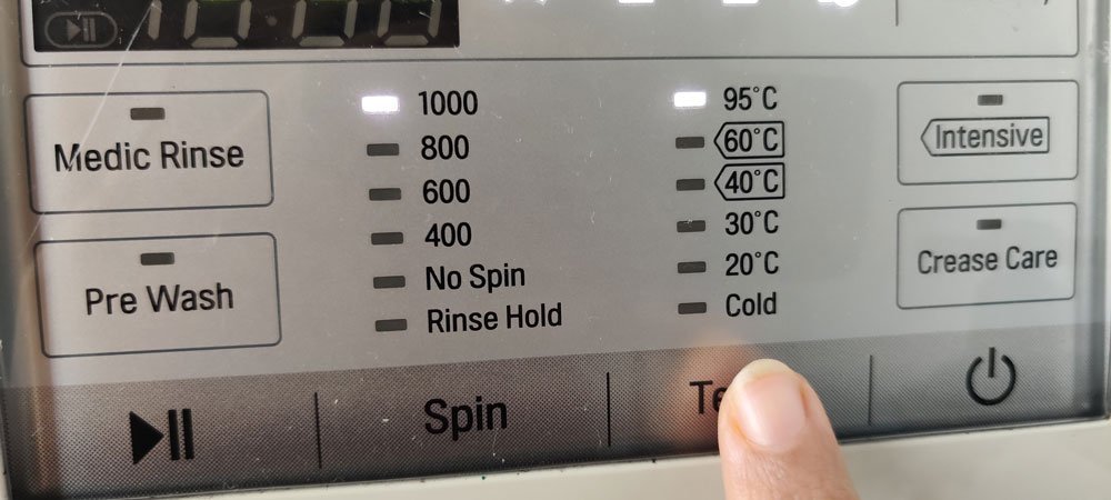 LG controls - LG vs bosch washing machine