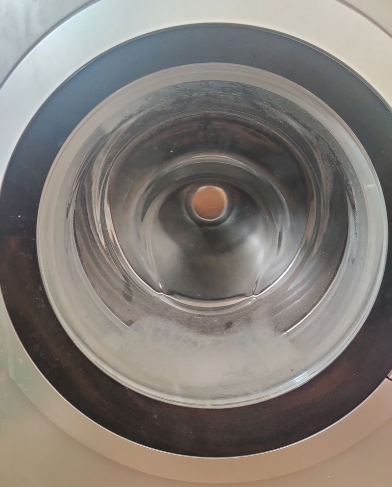 clean mold from rubber seal of front load washing machine