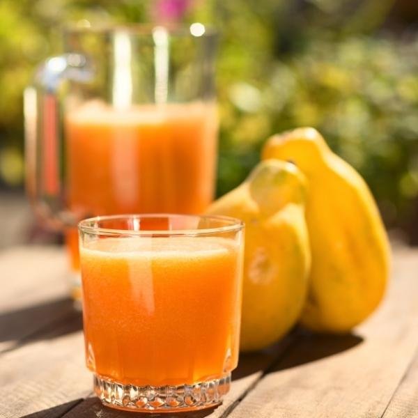 papaya orange refreshing summer drink