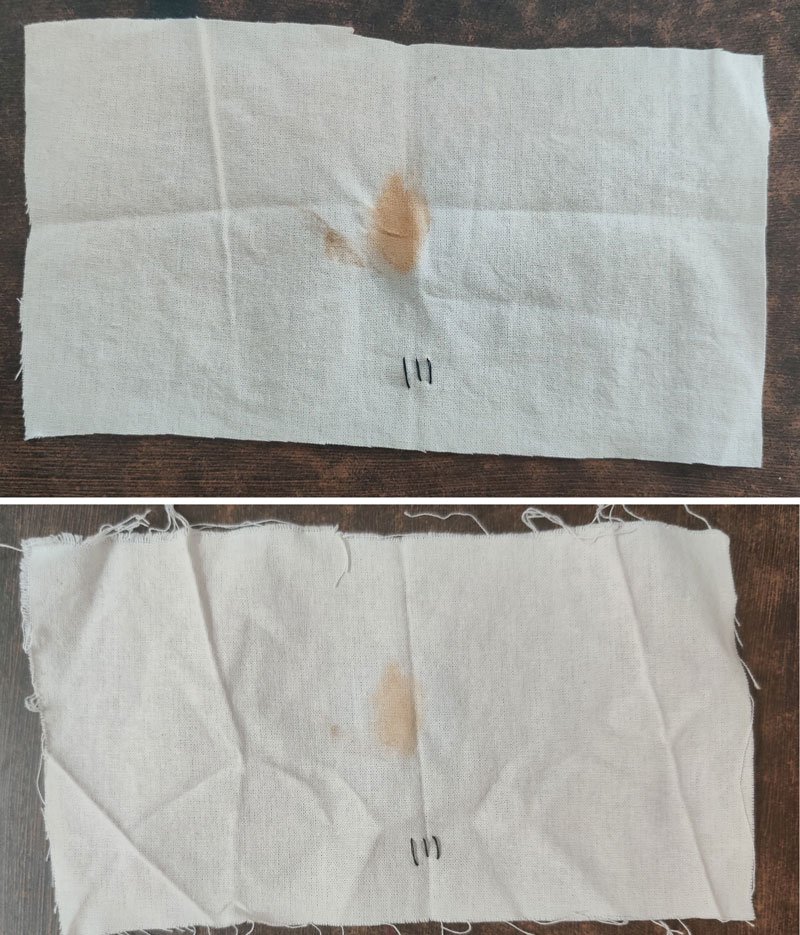 how to clean rust stains on clothes using vinegar