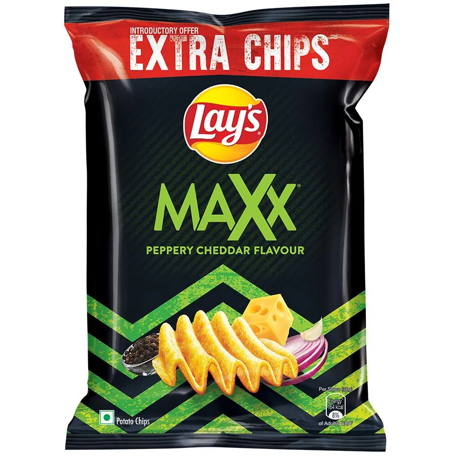 peppery cheddar is a lays flavour available in India