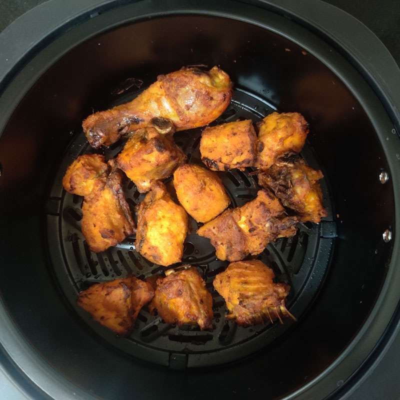 chicken fried in Inalsa air fryer