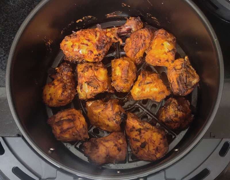 chicken fried in Inalsa Nutrifry to find best air fryer in India