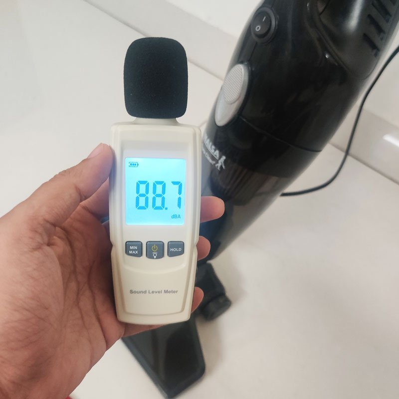 Inalsa Dura Clean Vacuum Cleaner noise level recorded
