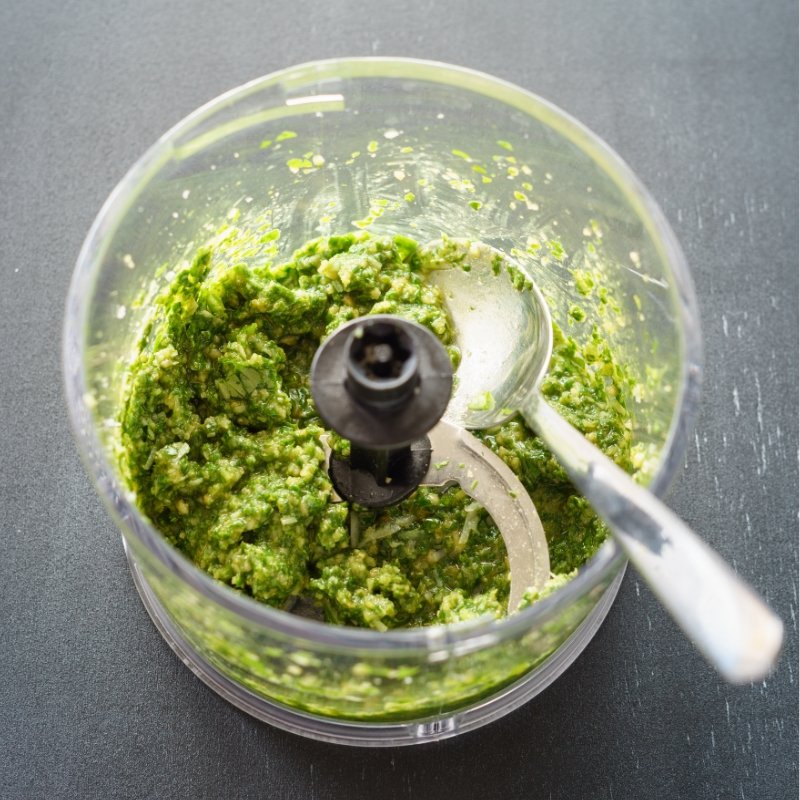 sauce in food processor